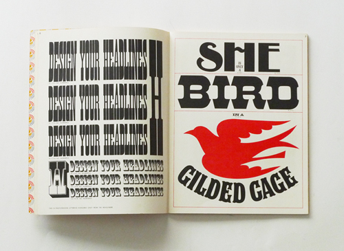 John Alcorn: HEADLINERS Reproduces in Process Lettering Wood & Foundry Type