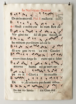 18世紀の交唱聖歌楽譜 各頁