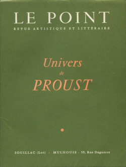 Le Point　43 Leon Lehmann / 48 Poese D'aujourd'hui / 50 Gromaire / 55 Univers de Proust 　各号