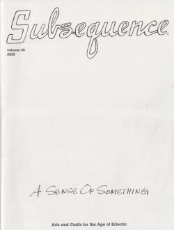 Subsequence Magazine 各号
